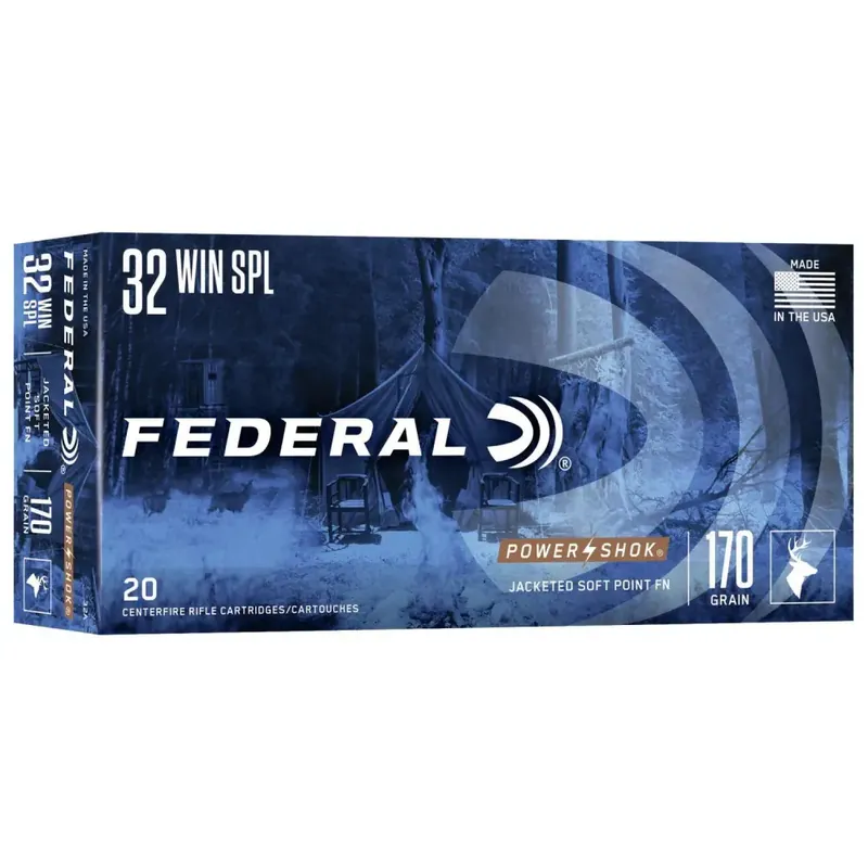 Federal 32A Power-Shok 32 Win Special 170 gr Jacketed Soft Point (JSP) 20 Round Box