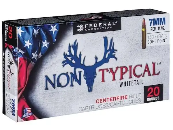 Federal 7RDT150 Non-Typical 7mm Rem Mag 150 gr Non-Typical Soft Point (SP) 20 Round Box