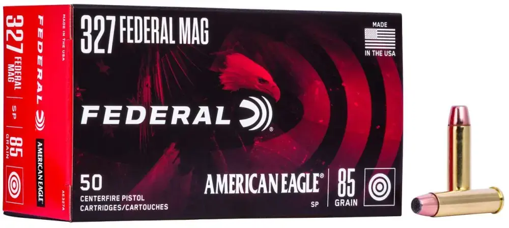 Federal AE327A American Eagle 327 Federal Mag 85 gr Jacketed Soft Point (JSP) 50 Round Box