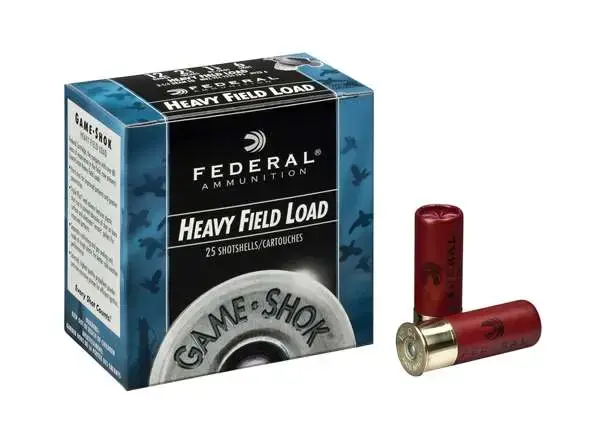 Federal H1254 Game-Shok Upland Heavy Field 12 Gauge 2.75 1 1/4 oz 4 Shot 25 Round Box