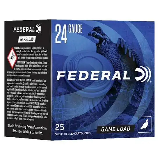Federal N1248 Game-Shok 24 Gauge 2.50 11/16 oz 8 Shot 25 Round Box