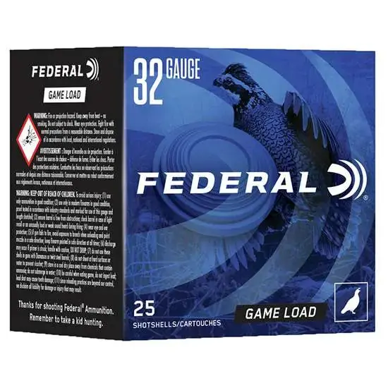 FED N1328 GMSHK FLD 32 2.5 1/2OZ 25 Round Box