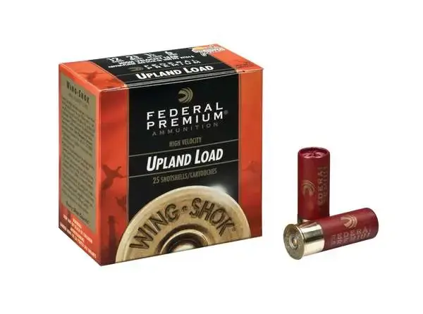 Federal P1284 Premium Wing-Shok High Velocity 12 Gauge 2.75 1 1/8 oz 4 Shot 25 Round Box