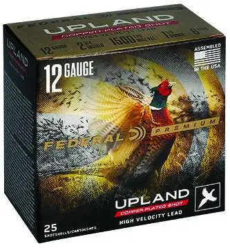Federal P1286 Premium Wing-Shok High Velocity 12 Gauge 2.75 1 1/8 oz 6 Shot 25 Round Box