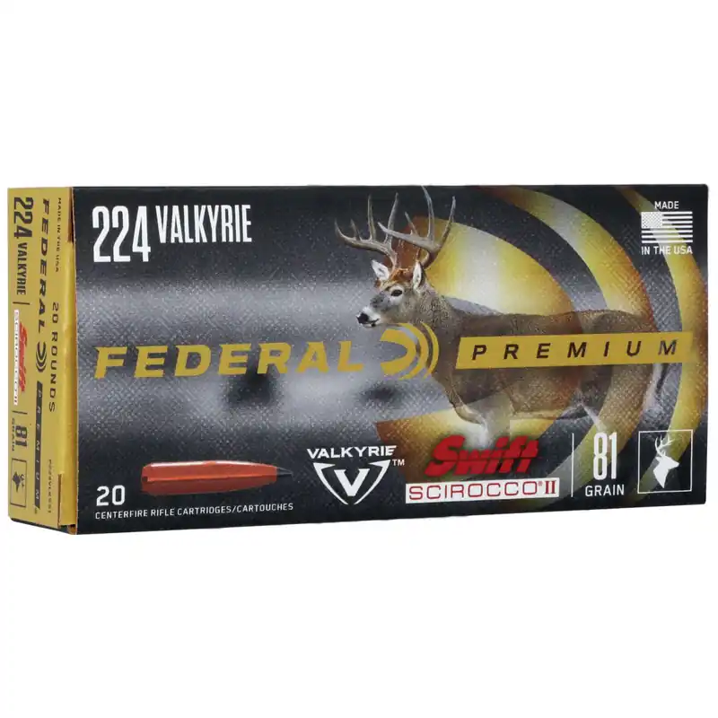 Federal P224VLKSS1 Premium 224 Valkyrie Swift Scirocco II 20 Round Box