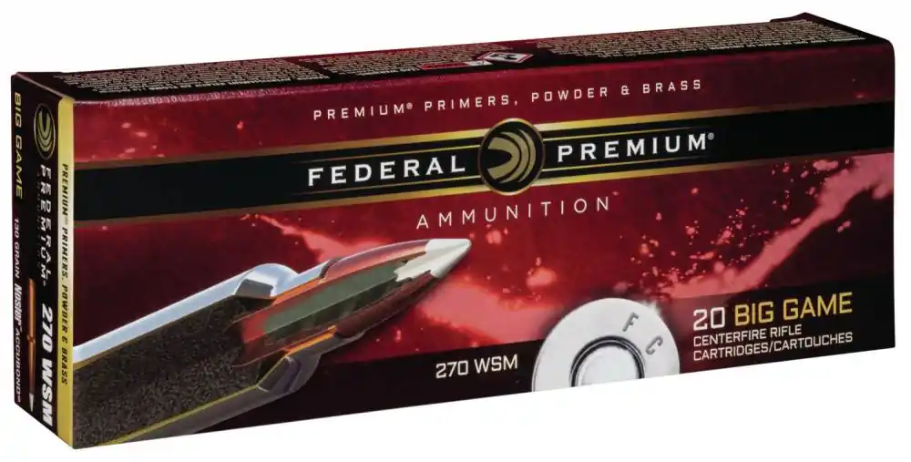 Federal P270WSMETLR1 Premium 270 WSM 136 gr Edge Terminal Long Range 20 Round Box
