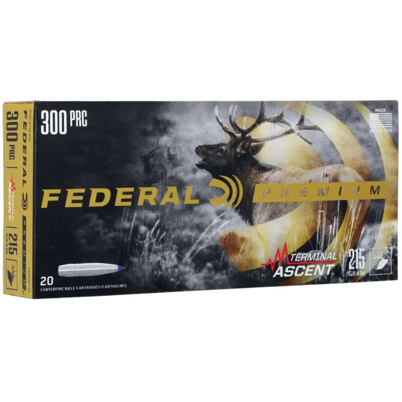 Federal P300PRCTA3 Premium 300 PRC 215 gr Terminal Ascent 20 Round Box