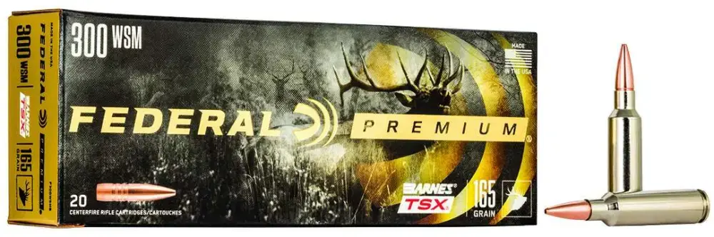 Federal P300WSMG Premium 300 WSM 165 gr Barnes Triple-Shock X 20 Round Box