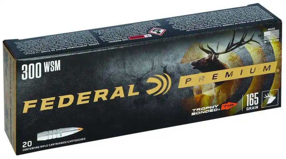 Federal P300WSMTT2 Premium 300 WSM 165 gr Trophy Bonded Tip 20 Round Box
