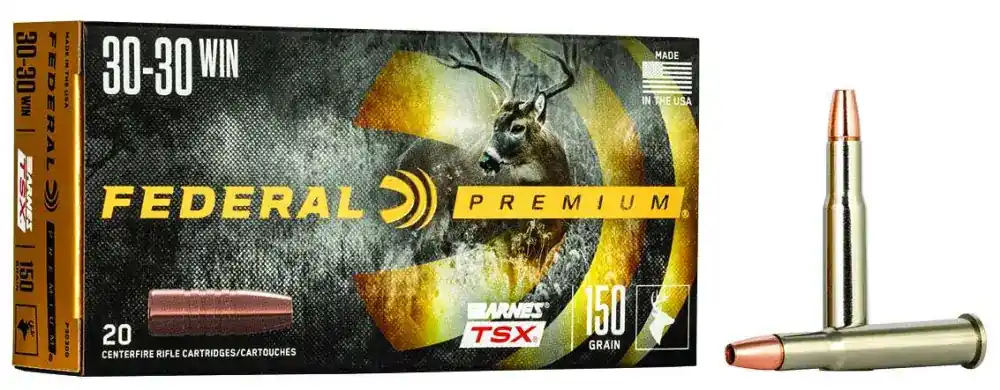 Federal P3030G Premium 30-30 Win 150 gr Barnes TSX Lead Free 20 Round Box