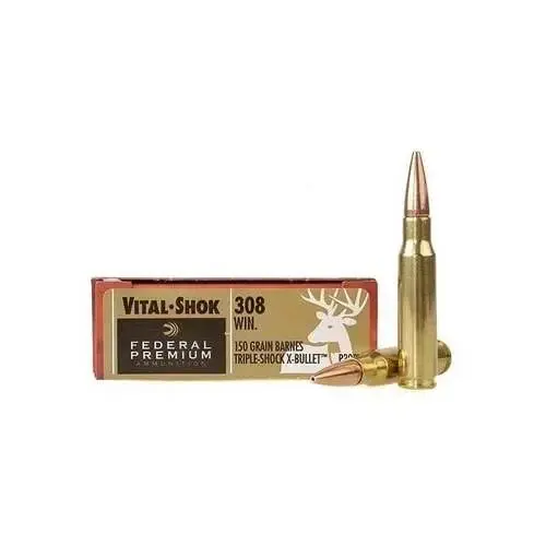 Federal P308V Premium 308 Win 150 gr Barnes Triple-Shock X 20 Round Box
