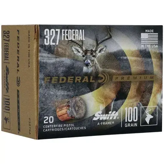 Federal P327SA Premium 327 Federal Mag 100 gr Swift A-Frame (SWFR) 20 Round Box