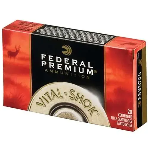 Federal P338A2 Premium 338 Win Mag 210 gr Nosler Partition (NP) 20 Round Box
