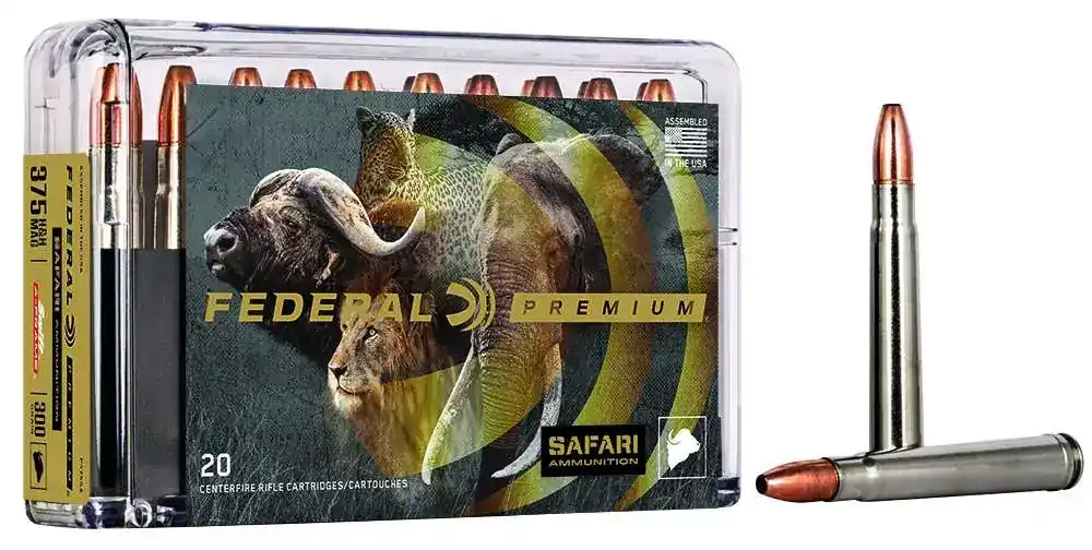 Federal P375SA Premium Safari Cape-Shok 375 H&H Mag 300 gr Swift A-Frame (SWFR) 20 Round Box