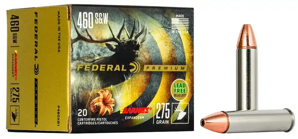 Federal P460XB1 Premium 460 S&W Mag 275 gr Barnes Expander BRX 20 Round Box