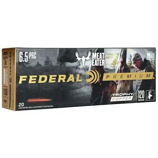 Federal P65PRCTC1 Premium 6.5 PRC 120 gr Trophy Copper (TC) 20 Round Box