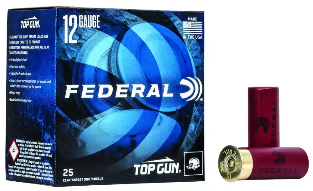 Federal TG1275 Top Gun 12 Gauge 2.75 1 1/8 oz 7.5 Shot 25 Round Box