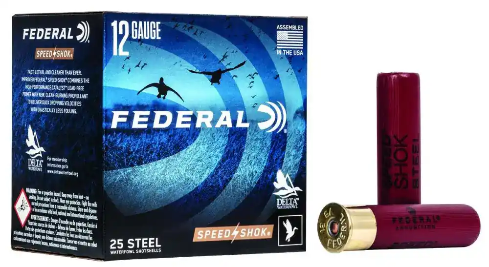 Federal WF1332 Speed-Shok 12 Gauge 3.5 1 3/8 oz 2 Shot 25 Round Box