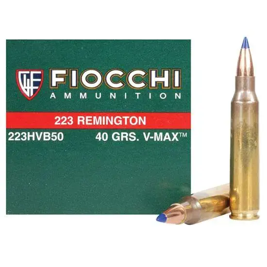 Fiocchi 223HVB50 Extrema 223 Rem 40 gr V-Max Polymer Tip 50 Round Box
