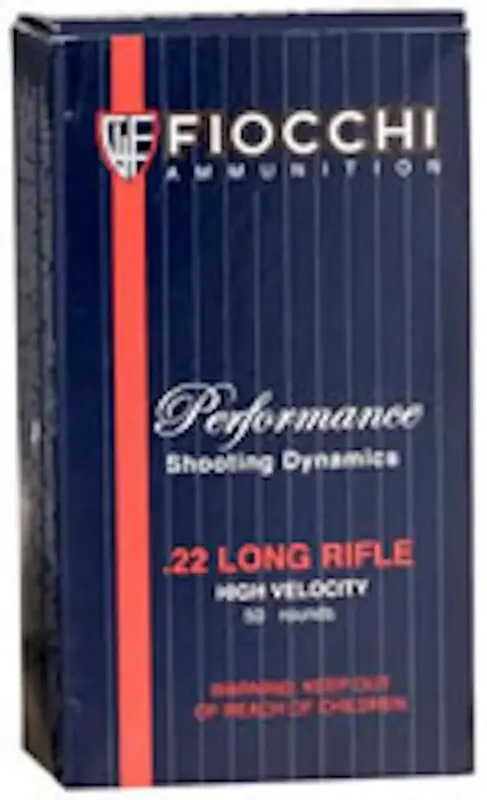 Fiocchi 22FHVCRN Shooting Dynamics Field Box 22 LR 40 gr Copper-Plated Solid Point 50 Round Box