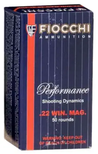 Fiocchi 22FWMA Shooting Dynamics Hunting 22 Mag 40 gr Jacketed Soft Point (JSP) 50 Round Box