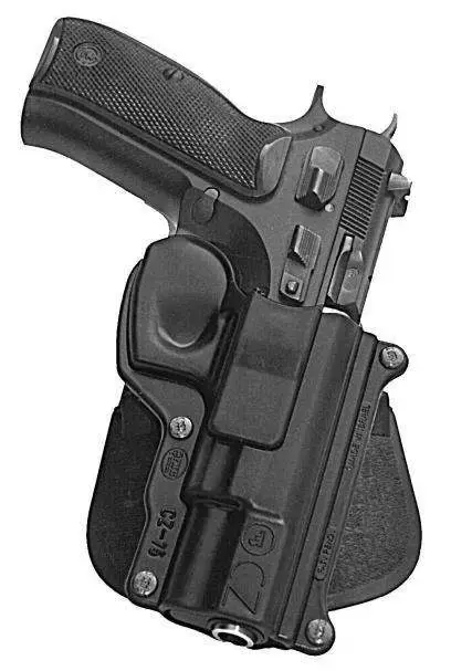 Fobus CZ75 Standard Belt Paddle CZ75/75B/75BD/ Cadet 22 Plastic Black
