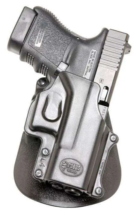 Fobus GL4 Standard Belt Paddle Fits Glock 29/30/39 Plastic Black