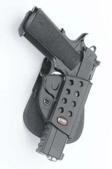Fobus R1911 Evolution Belt Paddle 1911 Style w/Rails Plastic Black