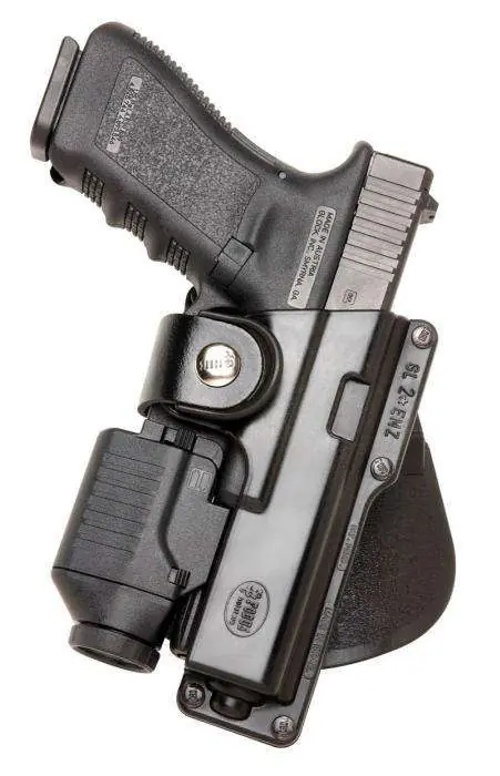 Fobus RBT17 Tactical Black Polymer Belt for Glock 17,22,31 w/Tactical Light or Laser Right Hand