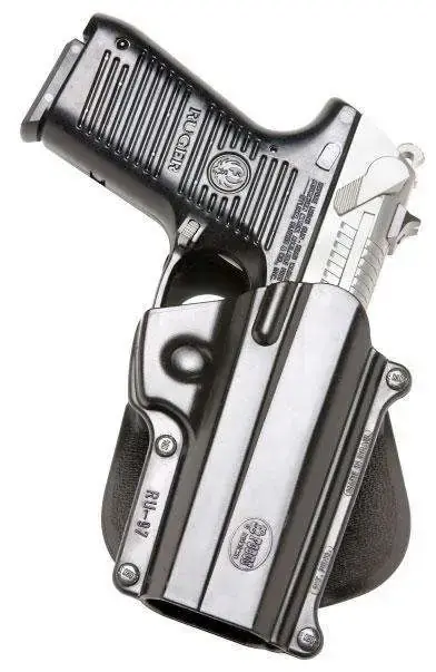 Fobus RU97 Standard Belt Paddle Ruger P90/93/94/95/97 Plastic Black