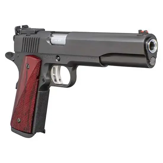FUSION PRECISION 1911LSBASE10 Freedom Longslide 10mm Auto 6" 8+1 Black Oxide, Black Steel, Cocobolo Grip