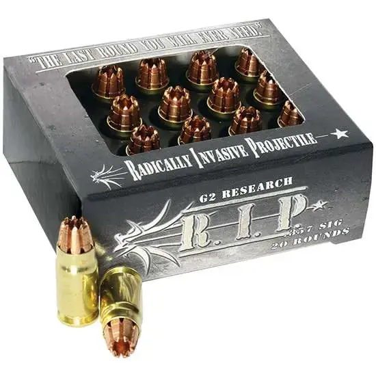 G2 Research RIP 357 SIG R.I.P 357 Sig 92 GR Hollow Point 20 Round Box