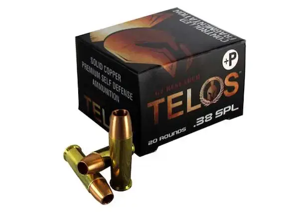 G2 Research TELOS 38SPL+ Telos 38 Special +P 105 gr Copper Hollow Point 20 Round Box