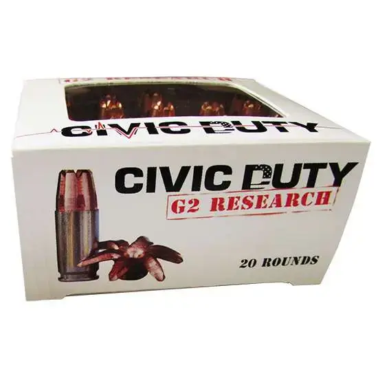 G2R CIVIC DUTY 10MM 20 Round Box