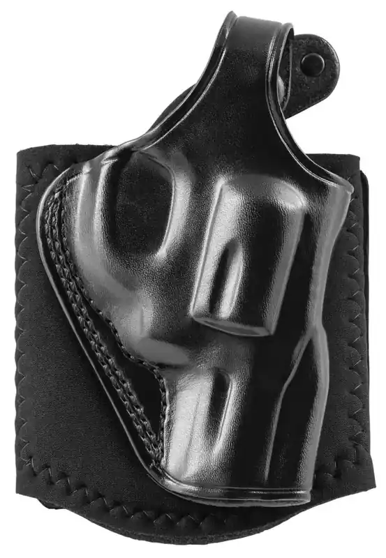 Galco AG118B Ankle Glove Black Leather Ankle Ruger SP101 2.25" Right Hand