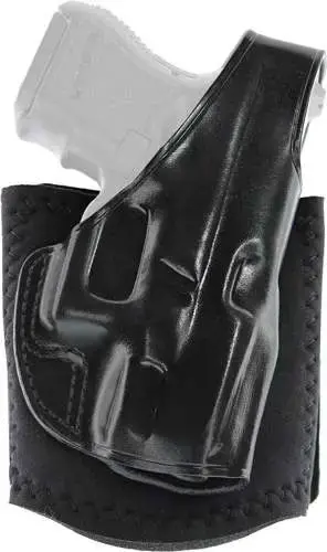 Galco AG834B Ankle Glove Black Leather Fits Glock 48 Right Hand