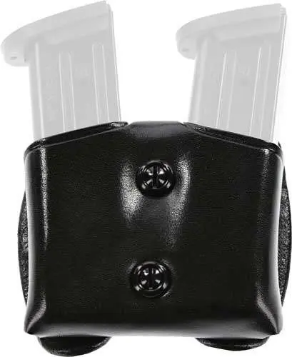 Galco CDM22B CDM Double Mag Case 9mm Luger Taurus PT140 1.5" - 1.75" Belt Black Leather
