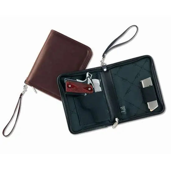 Galco DEFBLK Defense Planner Black Leather 2-4" Standard Auto Leather Black