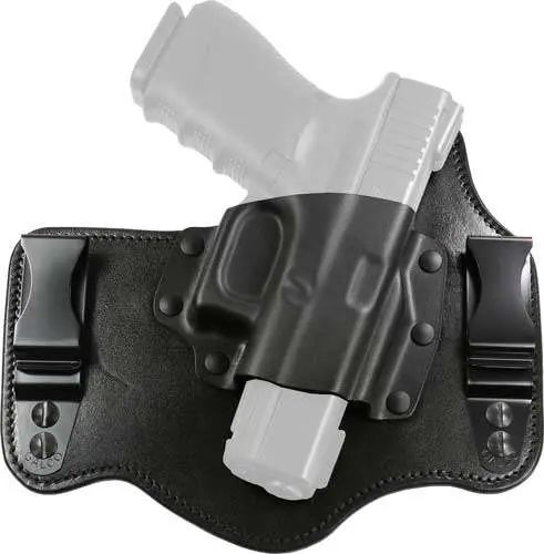 Galco KT224B KingTuk Deluxe Black Kydex Holster w/Leather Backing IWB fits Glock 17,19,22-23,26-27,31-33 Right Hand