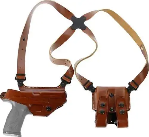 Galco MC472 Miami Classic Shoulder System S&W M&P 9/40 Steerhide Tan