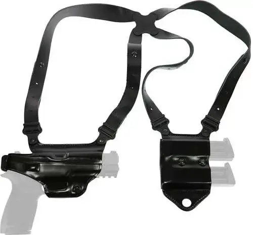 Galco MCII652B Miami Classic II Shoulder System Black Leather S&W Shield 3" 9/40 Right Hand