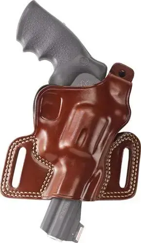 Galco SIL104 Silhouette High Ride Belt 4" S&W L Frame Leather Tan