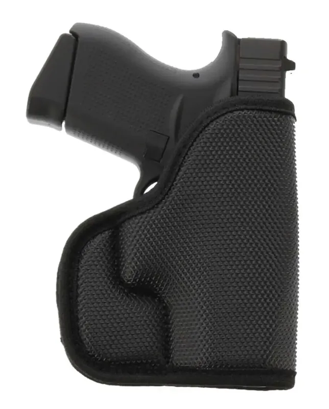 Galco SOU436B Stuckon-U Black Rubber Pocket Ruger LCP Ambidextrous