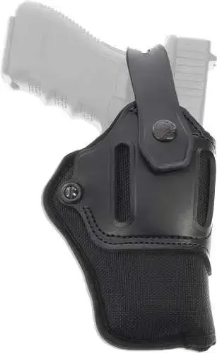 Galco SR46B Switchback Black Synthetic Holster w/Leather Top Belt Colt King Cobra 6" (Pre-2019) Ambidextrous Hand
