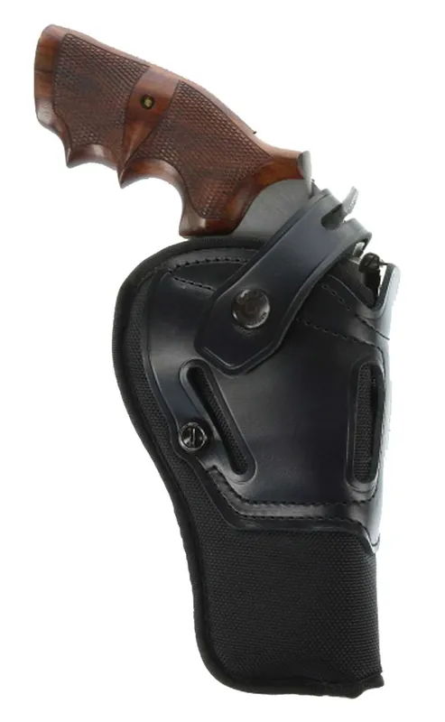 Galco SR64B Switchback Black Synthetic Holster w/Leather Top Belt Ruger RedHawk 4" Ambidextrous Hand