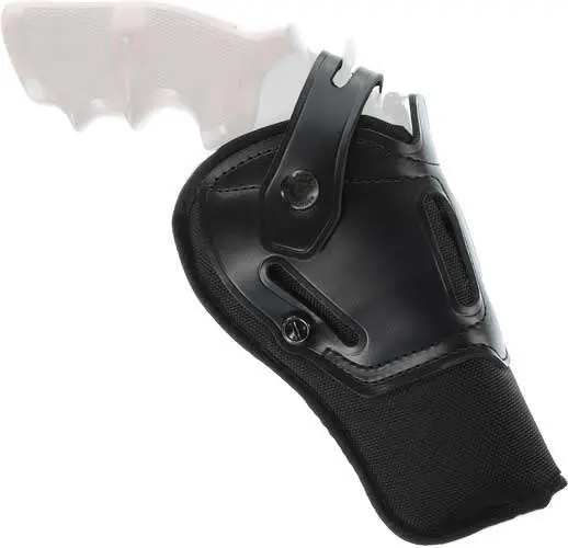 Galco SR84B Switchback Black Synthetic Holster w/Leather Top Belt S&W 500 4" Ambidextrous Hand