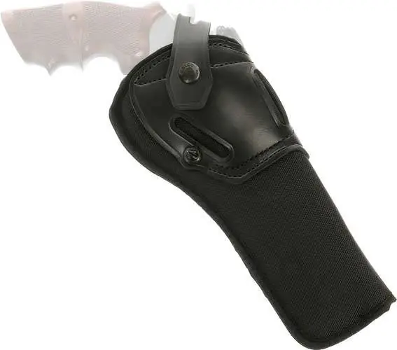 Galco SR86B Switchback Black Synthetic Holster w/Leather Top Belt Taurus Raging Bull 6.5" Ambidextrous Hand