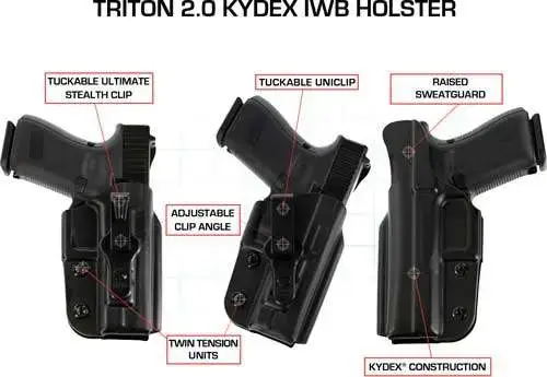 Galco TR248 Triton 2.0 Black Kydex IWB Sig P226 Right Hand