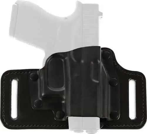Galco TS800B TacSlide Black Kydex Holster w/Leather Backing Belt fits Glock 43 Right Hand
