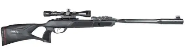 Gamo 6110063354 Swarm Fusion 10X Gen2 Break Open Gas Piston 177 Pellet 10rd Black Black All Weather Lightweight Thumbhole Stock Yes